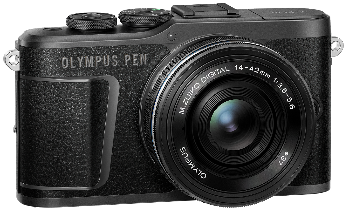 Фотоаппарат Olympus PEN E-PL10 Pancake Zoom Kit с EZ-M1442EZ черный (V205101BE000)