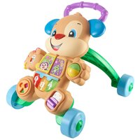 Каталка-ходунки Fisher-Price Ученый Щенок FRC93, бежевый/зеленый/голубой