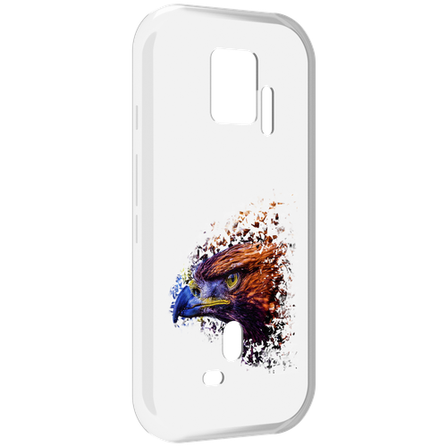 Чехол MyPads красочный орел для ZTE Nubia Red Magic 7S Pro задняя-панель-накладка-бампер