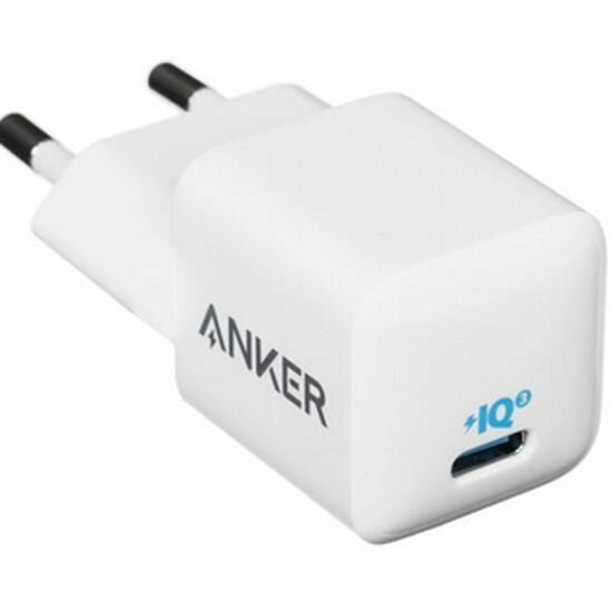 Сетевое зарядное устройство ANKER PowerPort 3 20W USB-C EU, белый.