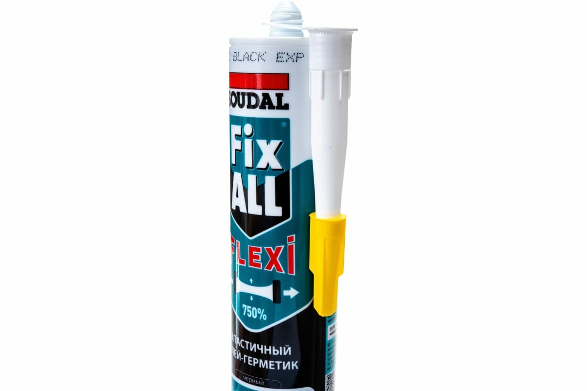 Клей-герметик Soudal Fix All. 290 мл. черный 1 шт. 450 гр