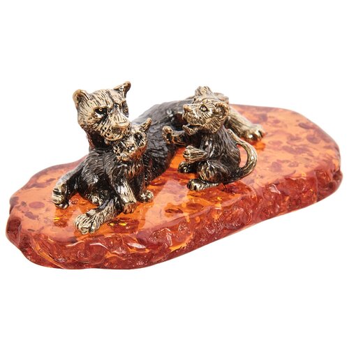 Фигурка Львята (янтарь)