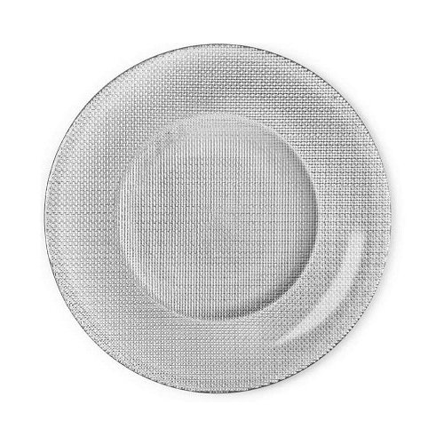 фото Тарелка подстановочная bormioli rocco inca 31 см, серый/металлик