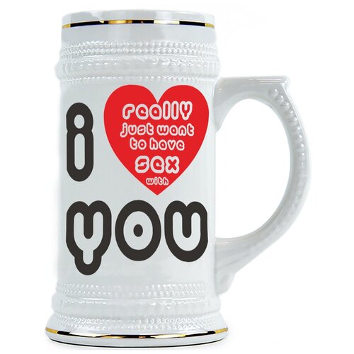 фото Пивная кружка i love you drabs