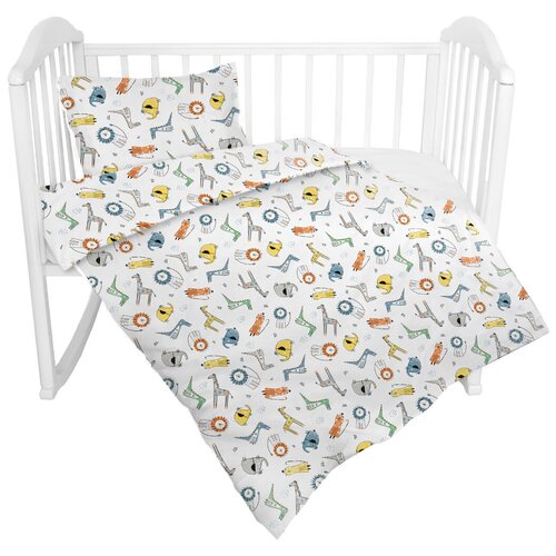 фото Комплект постельного белья baby nice бязь "сафари" для кровати 120х60