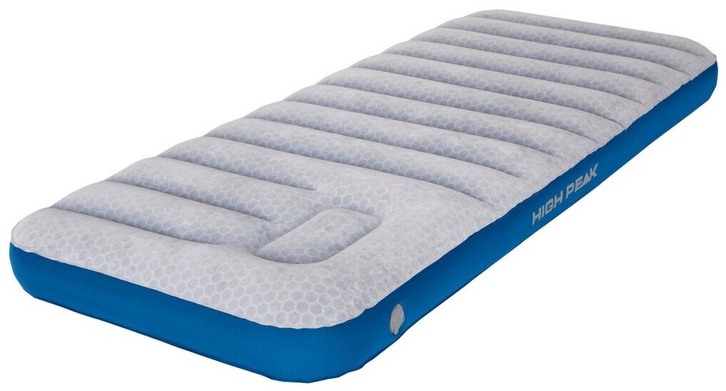 Матраc надувной High Peak Air bed Cross Beam Single Extra Long lightgrey/blue, 195x75x20, 40043