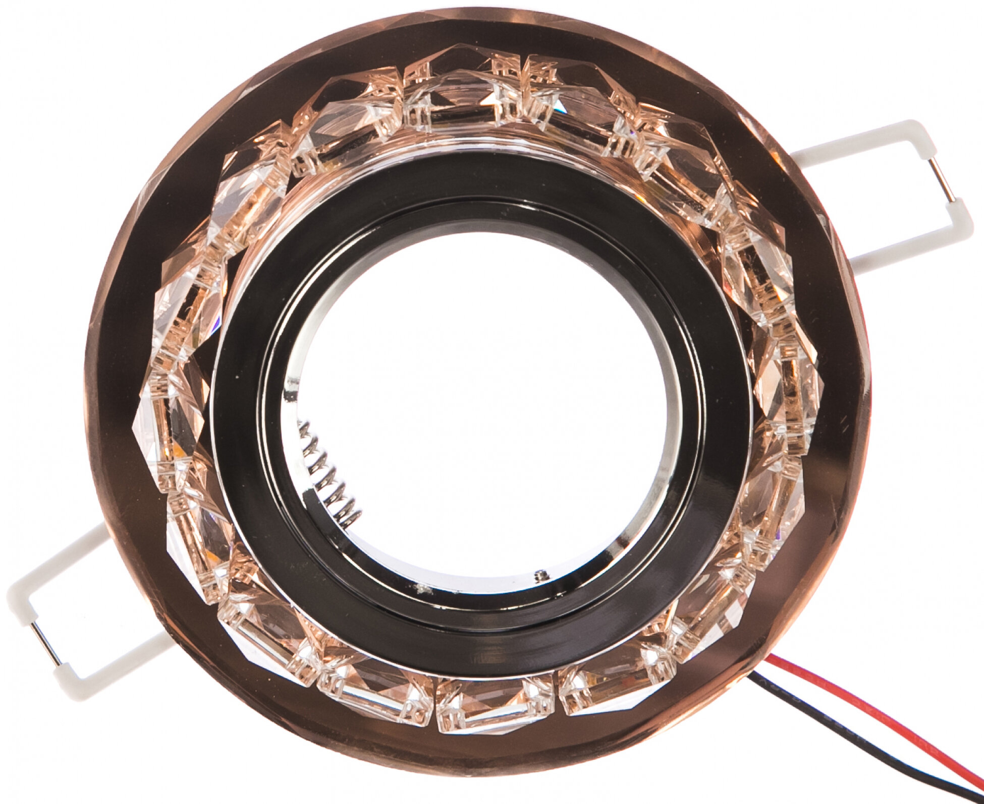 BL043 Светильник Backlight Gu5.3 LED 2700K 1/40 круг, шампань/кристалл/хром Gauss - фото №4
