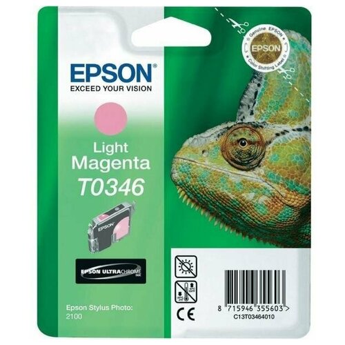 Картридж Epson C13T03464010, 440 стр, светло-пурпурный картридж epson t0336 light magenta c13t03364010