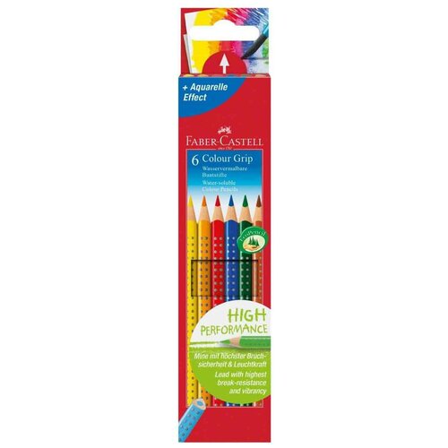 Faber-Castell Цветные карандаши Grip 2001 6 цветов (112406), 6 шт.