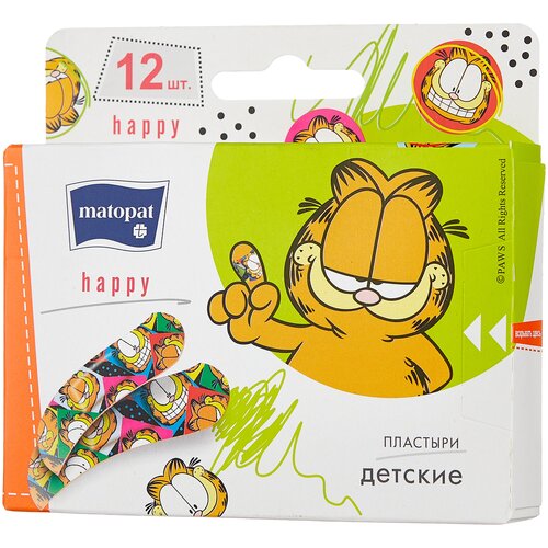 Matopat Happy пластырь защитный, 12 шт.