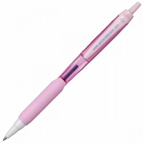 Ручка шариковая автоматическая Uni JetStream (0.35мм, синий цвет чернил, масляная основа, корпус розовый) 12шт. (SXN-101FL PINK)