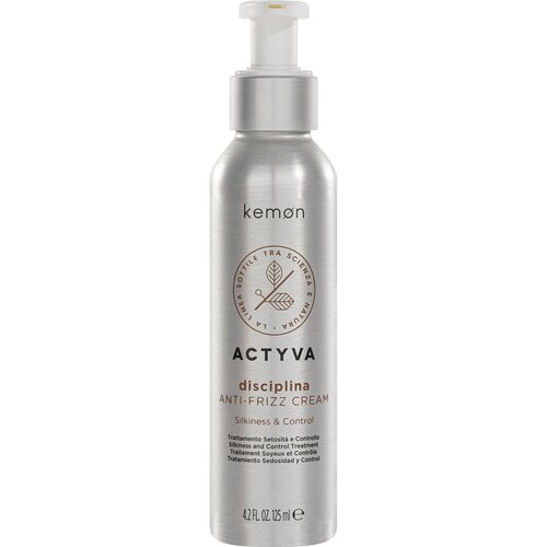 kemon крем для укладки непослушных волос actyva disciplina anti frizz cream velian 125 мл Kemon Крем для укладки непослушных волос Actyva Disciplina Anti-Frizz Cream Velian, 125 мл