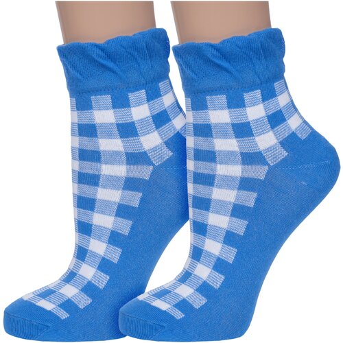 фото Носки para socks, 2 пары, размер 25, голубой