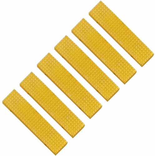 Лычка на погоны МВД ( 6 шт. ) на усиках / 10х45 мм / золотистая