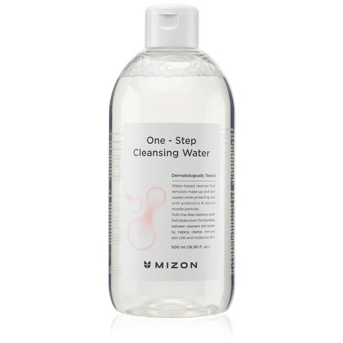 Mizon мицеллярная вода с пробиотиками One-Step Cleansing Water, 500 мл, 556 г