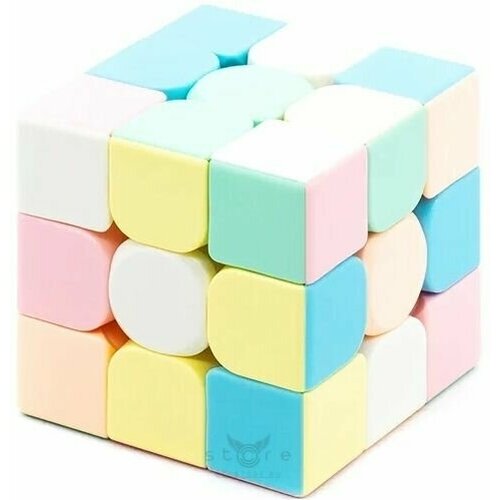 Кубик Рубика MoYu 3x3 MeiLong Macaron 3х3 / Головоломка для подарка / Цветной пластик магнитный конструктор moyu luban lock magnetic 3x3 развивающая головоломка 3х3 цветной пластик
