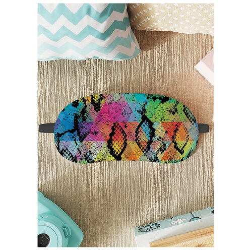 фото Маска для сна joyarty "радужная шкура дракона"