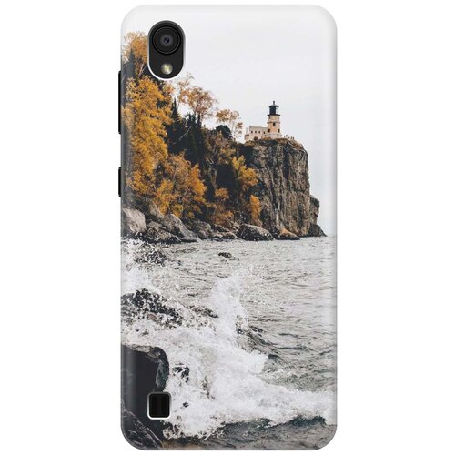 фото Cиликоновый чехол на zte blade a5 (2019) / зте блейд а5 2019 с принтом "северный маяк" gosso