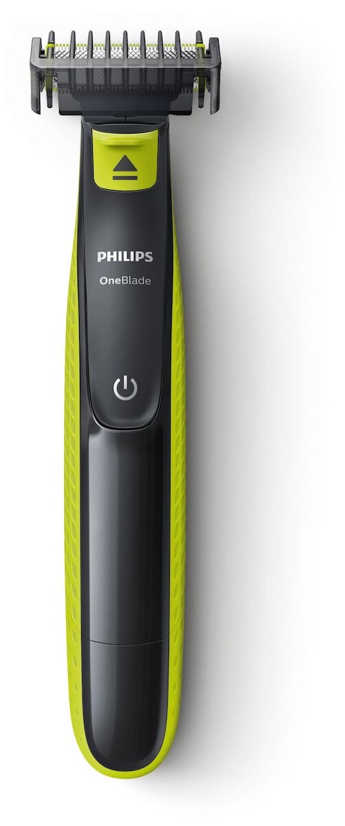 Триммер PHILIPS OneBlade , черный/салатовый - фото №6