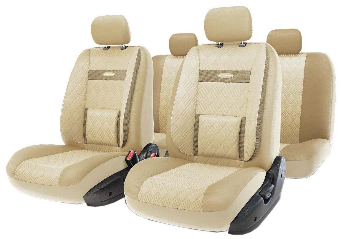 Autoprofi AUTOPROFI COM-1105GP L.BEL.BE (M)_чехлы для сиденья! COMFORT, 6 молний, св.беж.св.бежевый, разм.М AUTOPROFI COM1105GPLBELBEM