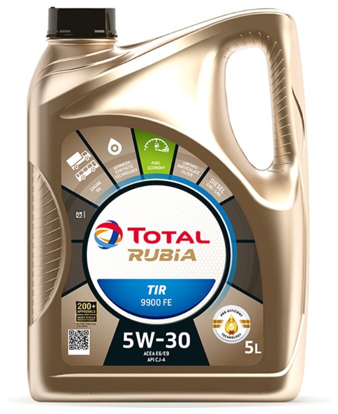 Синтетическое моторное масло TOTAL Rubia TIR 9900 FE 5W30, 20 л .