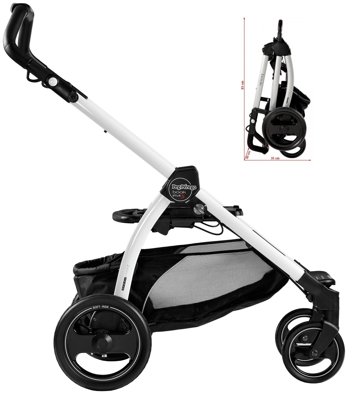 Шасси Peg Perego Book S (White/Black)