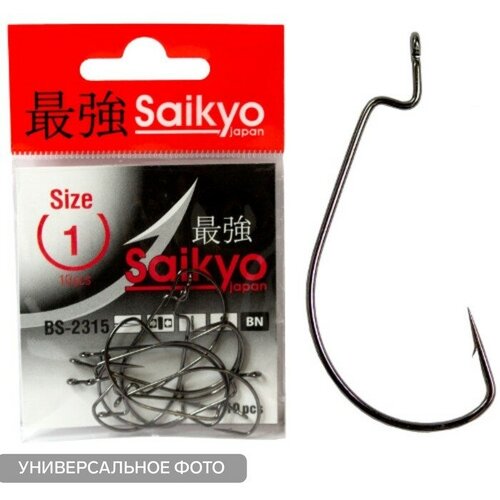 фото Saikyo крючки saikyo bs-2315 bn № 2, 10 шт