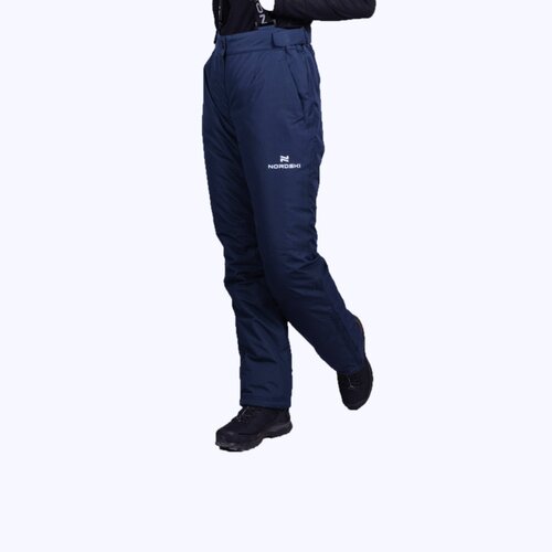 Горнолыжные брюки Nordski, подкладка, карманы, мембрана, утепленные, водонепроницаемые, размер L, синий