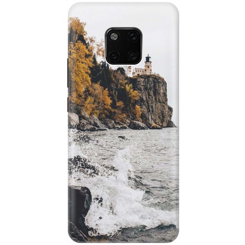 фото Gosso ультратонкий силиконовый чехол-накладка для huawei mate 20 pro с принтом "северный маяк"