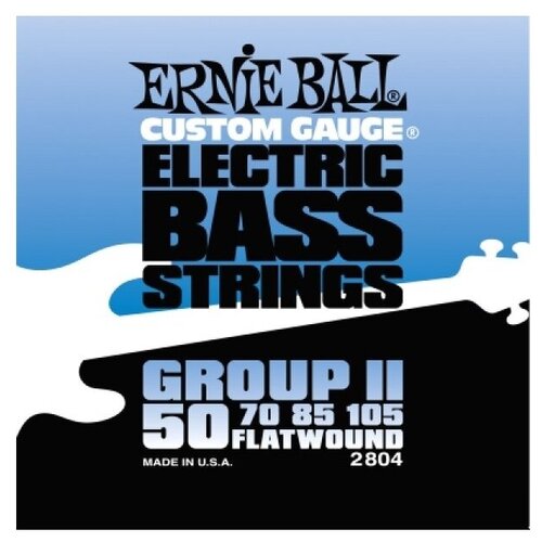 фото Ernie ball 2804 струны для бас гитары flat wound bass group ii