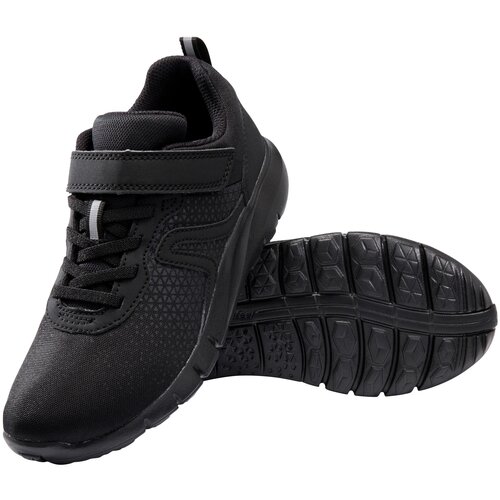 фото Детские кроссовки для активной ходьбы soft 140 черные, размер: 37, цвет: черный newfeel х декатлон decathlon