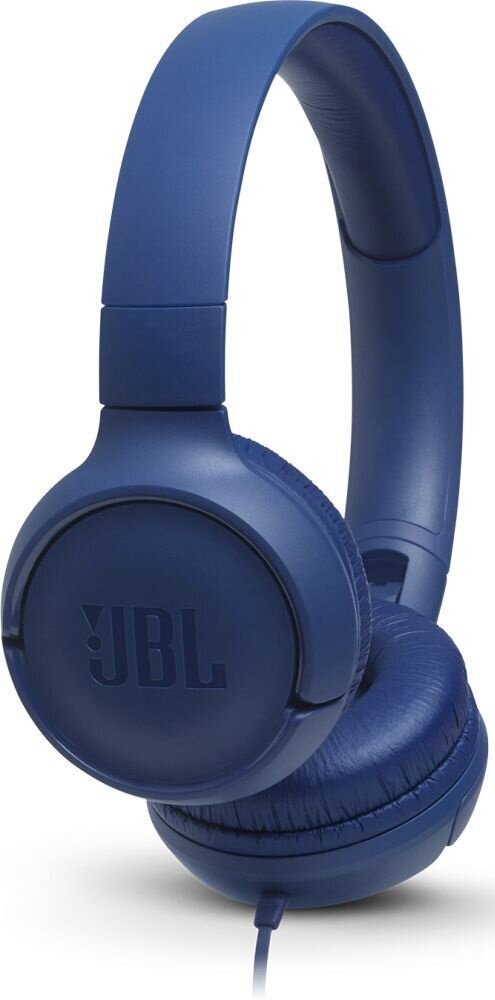 Гарнитура накладные JBL Tune 500 1.187м синий проводные (JBLT500BLU)