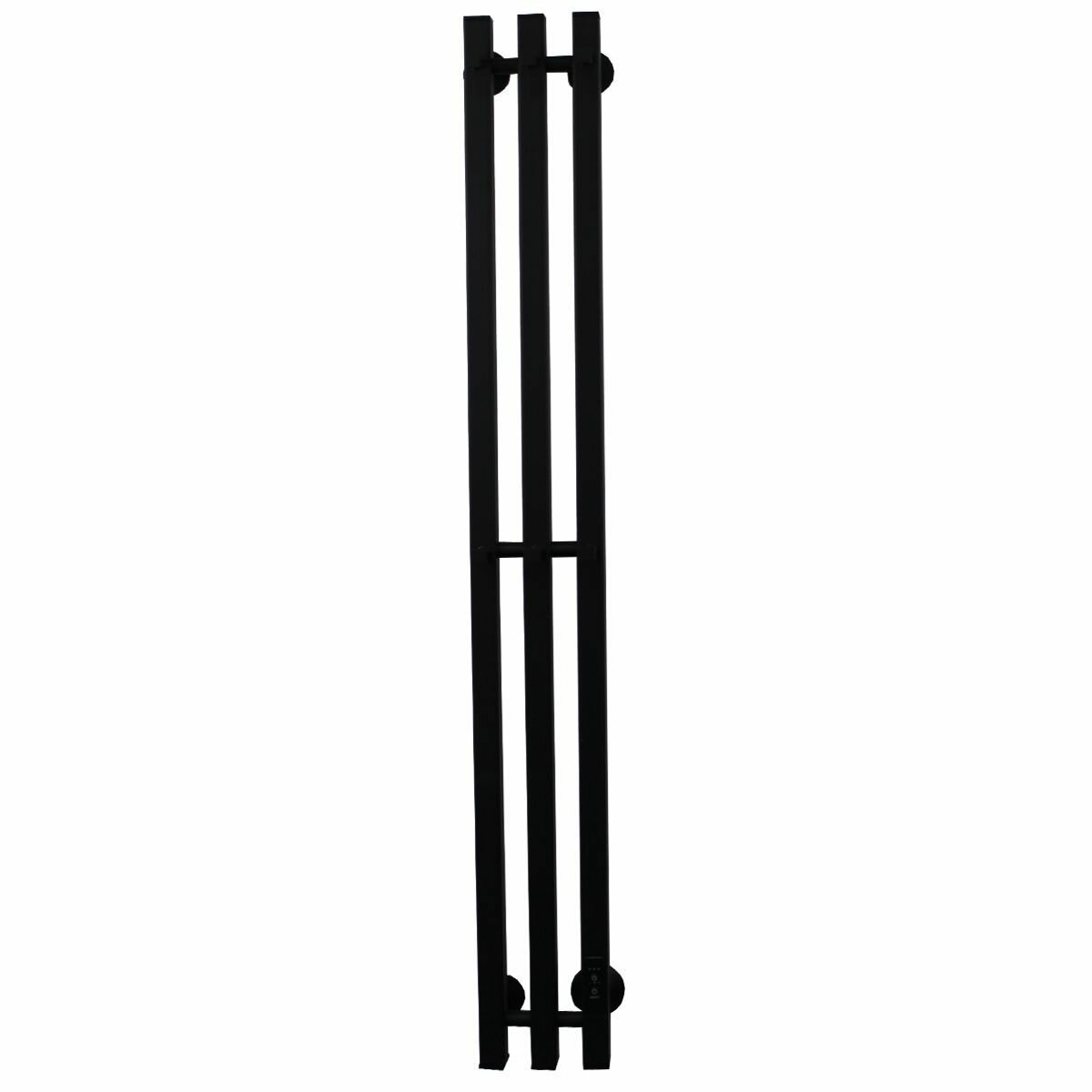 Полотенцесушитель электрический Маргроид Inaro 120 на 3, чёрный, профильный, универсальное подключение, таймер - фотография № 4