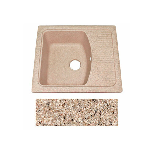 Мойка из искусственного камня FОSТО KM 58-50 (300 песочный пляж)