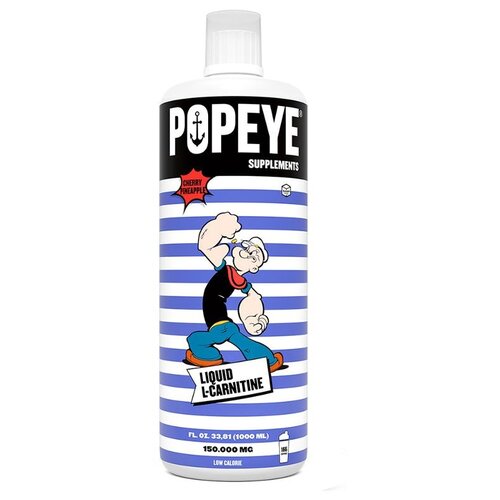 фото Popeye концентрат l-карнитина "вишня-ананас" бутылка 1 л. popeye supplements