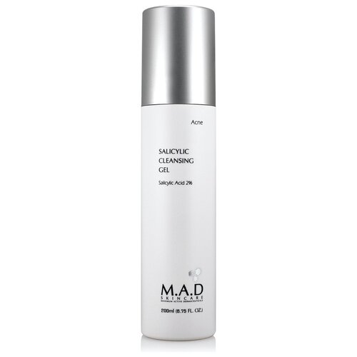 M.A.D Skincare очищающий гель с 2% салициловой кислотой Salicylic Cleansing Gel, 200 мл, 60 г