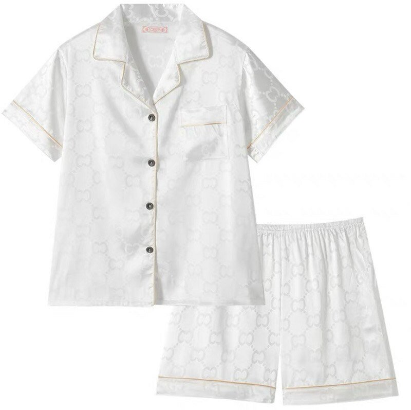 пижама для дома/Made&Sold/белая/с коротким рукавом/размер S(44) - фотография № 2