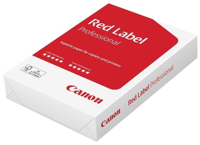 Бумага для офисной техники Canon Red Label Professional (А4, марка A+, 80 г/кв.м, 500 листов) 1 шт.