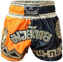 Шорты тайские Kango KBS-068 Orange/Black S