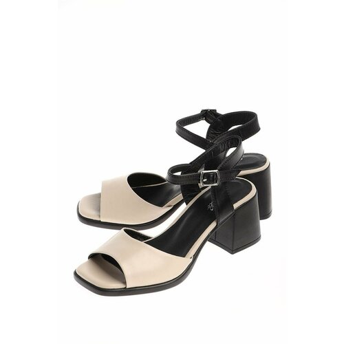 Босоножки  Estello, натуральная кожа, размер 36, бежевый