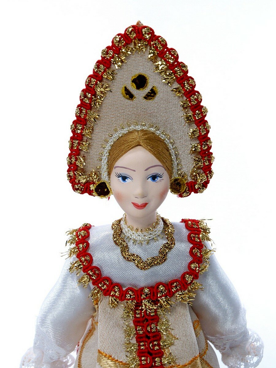 Кукла коллекционная в русском девичьем костюме — фото 1