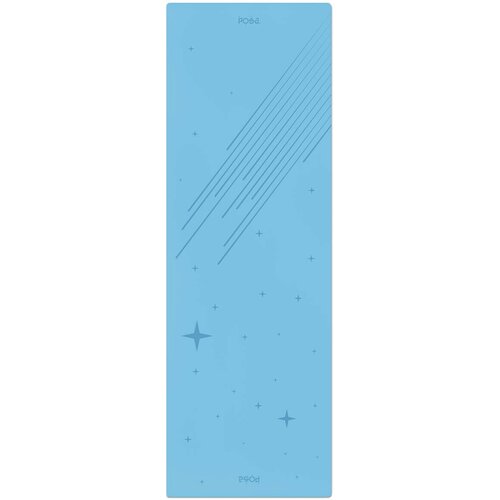 фото Профессиональный полиуретановый коврик для йоги posa nonslip pro 6mm sky blue starfall