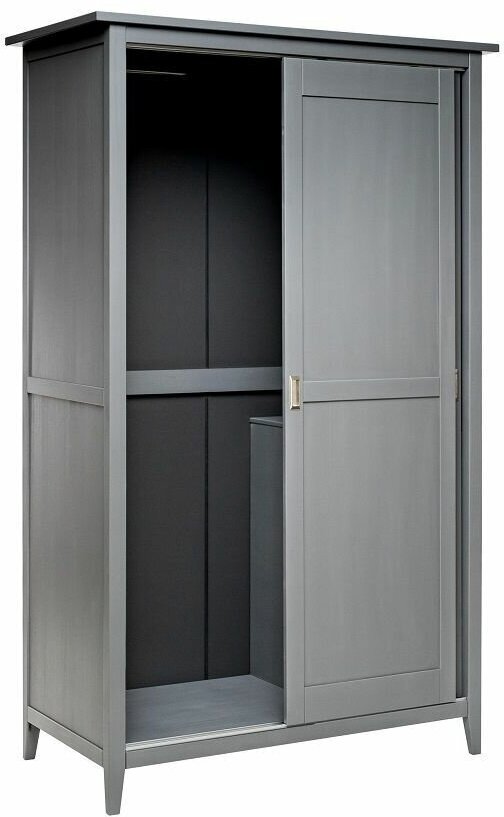 Шкаф для одежды серый Leset Мира 20 SW