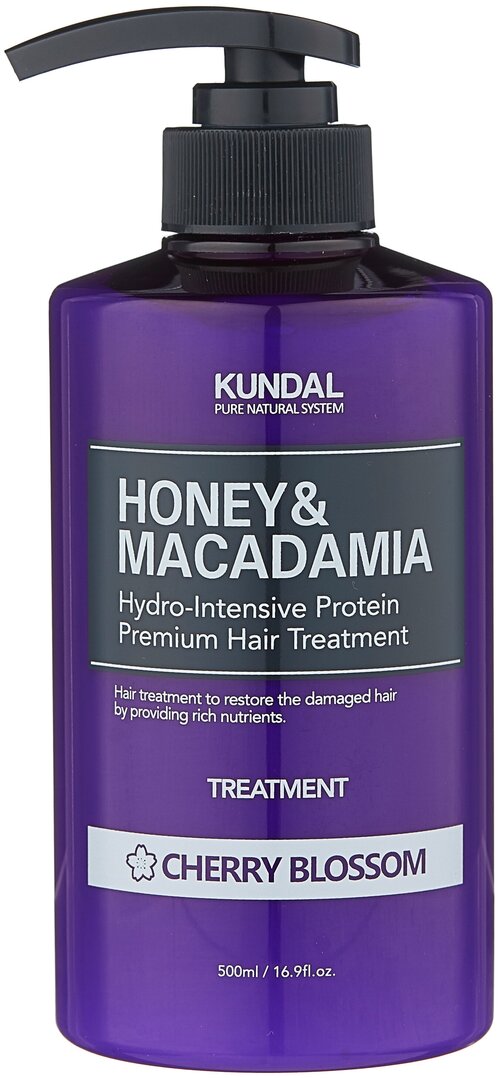 KUNDAL кондиционер Honey & Macadamia Cherry Blossom, 500 мл