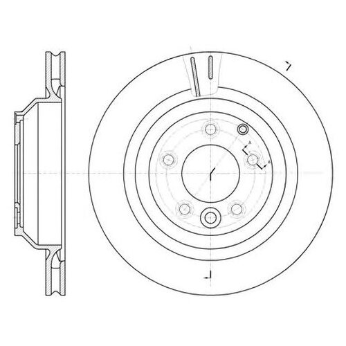 фото Тормозной диск roadhouse 61302.10 для audi q7; porsche cayenne; vw touareg road house