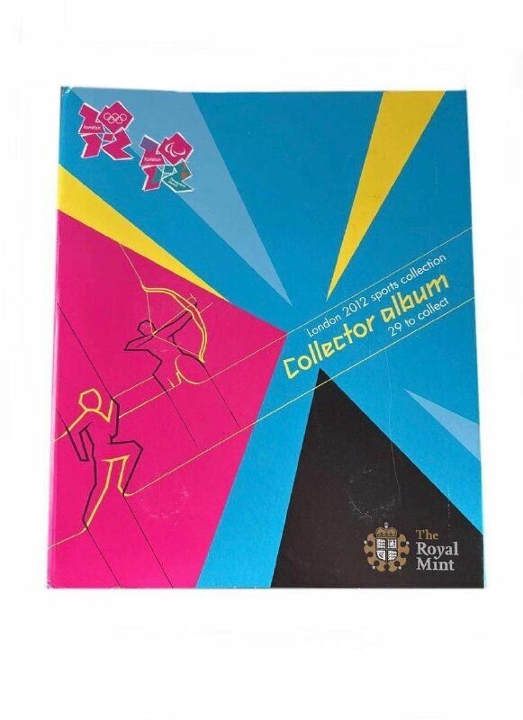 Альбом для набора из 29 монет 50 пенсов XXX летние Олимпийские Игры Лондон 2012 Без монет