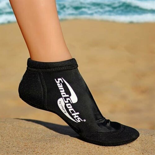 (L) Vincere SPRITES SAND SOCKS BLACK Носки для пляжного волейбола Черный/Белый