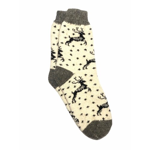фото Мужские носки , 1 пара, классические, вязаные, размер 39/44, черный, серый komod