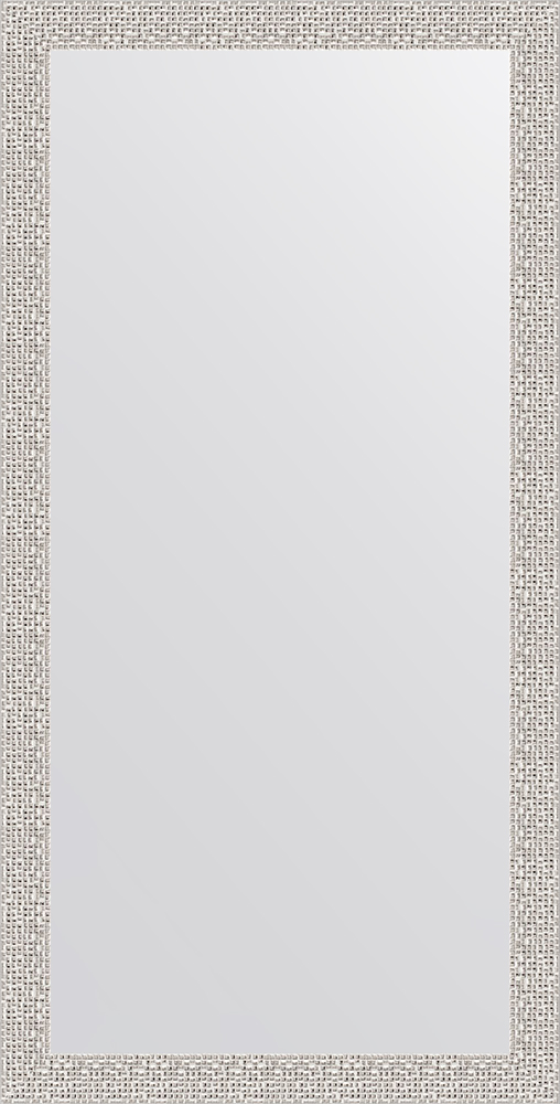Зеркало Evoform в багетной раме мозаика хром 46 мм, 51x101 см - фото №6