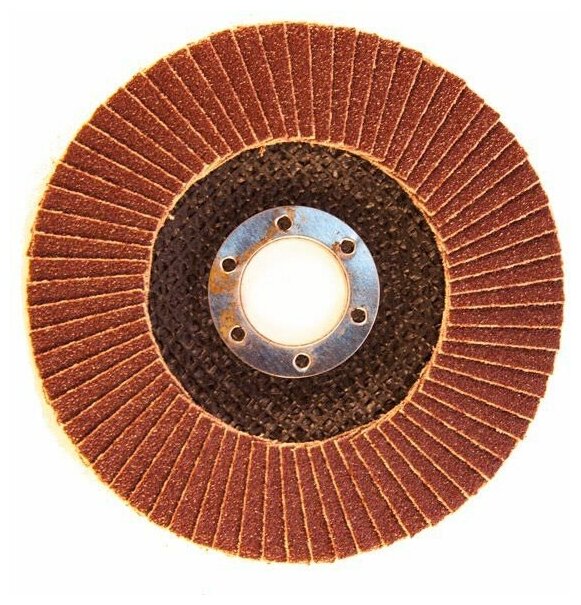 Круг лепестковый торцевой ЗУБР, 115мм, тип КЛТ 1, P60 Профессионал - фотография № 5